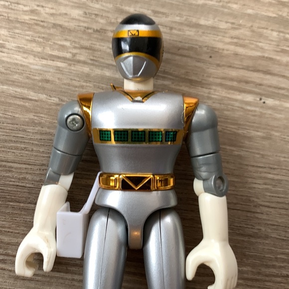 Vintage 1997 Bandai Power Ranger Silver Action figure Mighty Morphin PowerRanger - Picture 3 of 6